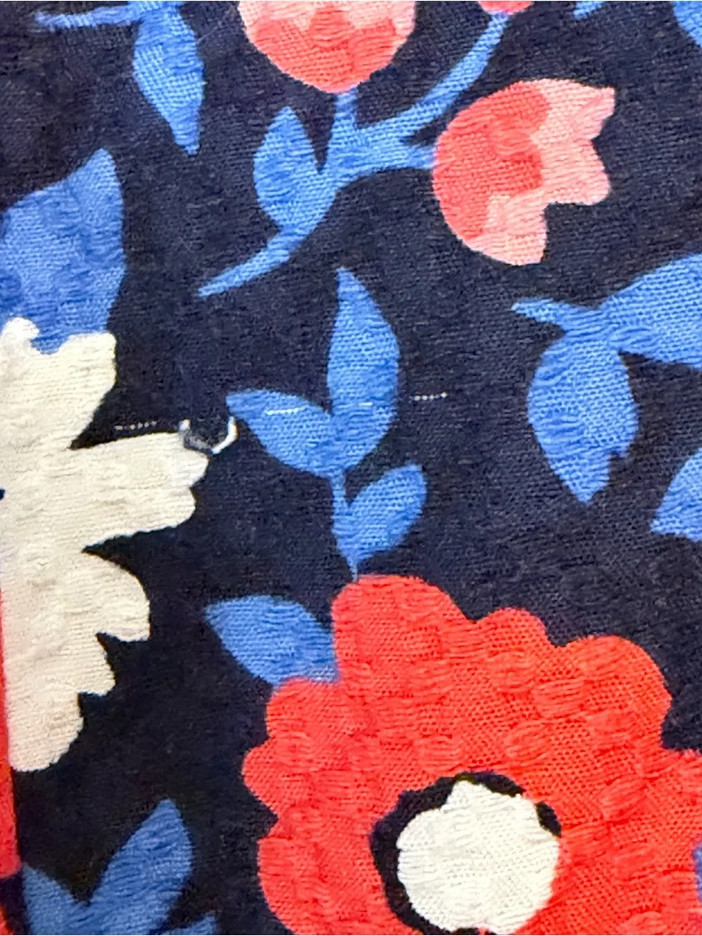 Kate Spade New York Floral Sheath Dress Size 14 Sleeveless Navy